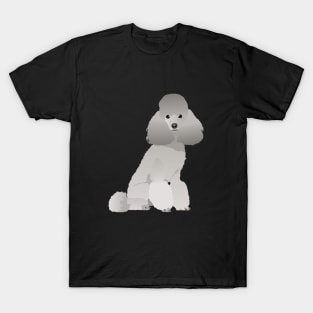 Grey Poodle Dog T-Shirt